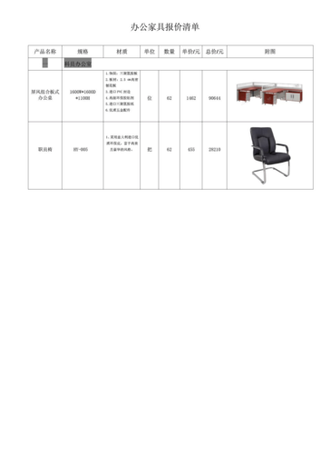 广州组合式办公桌装修价格